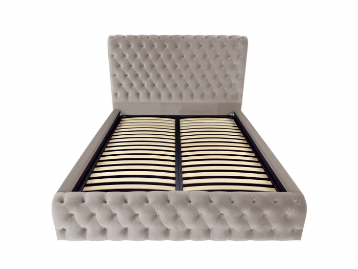 Pat tapitat Ruby cu spatiu pentru depozitare, 160x200 [2]