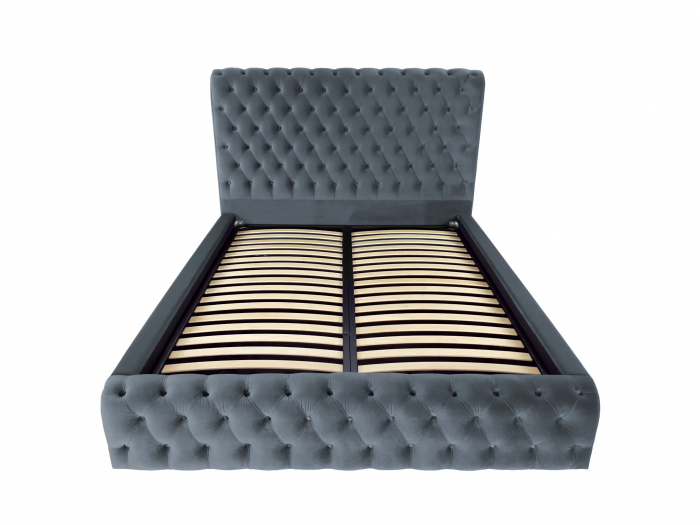 Pat tapitat Ruby cu spatiu pentru depozitare, 160x200 [2]