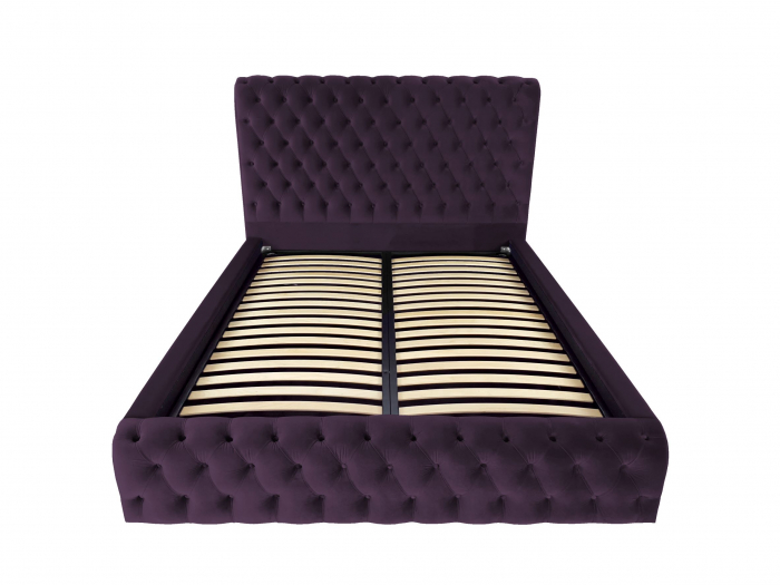 Pat tapitat Ruby cu spatiu pentru depozitare, 160x200 [2]