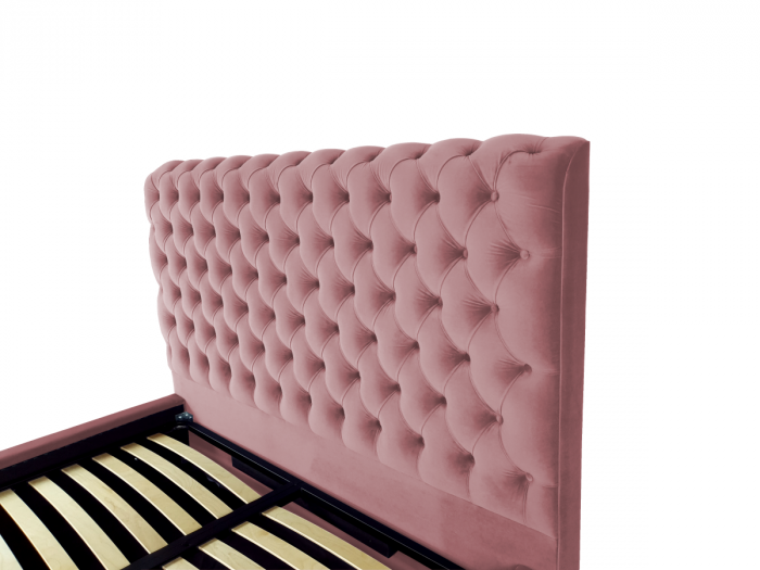 Pat tapitat Ruby cu spatiu pentru depozitare, 160x200 [3]