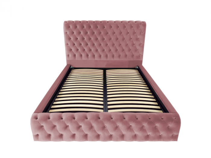 Pat tapitat Ruby cu spatiu pentru depozitare, 160x200 [2]