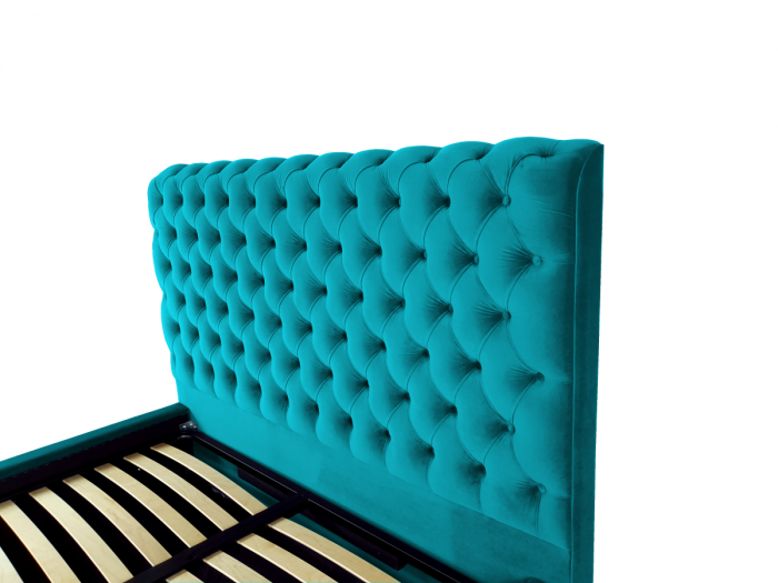 Pat tapitat Ruby cu spatiu pentru depozitare, 160x200 [3]