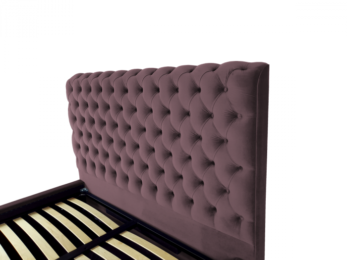 Pat tapitat Ruby cu spatiu pentru depozitare, 160x200 [3]