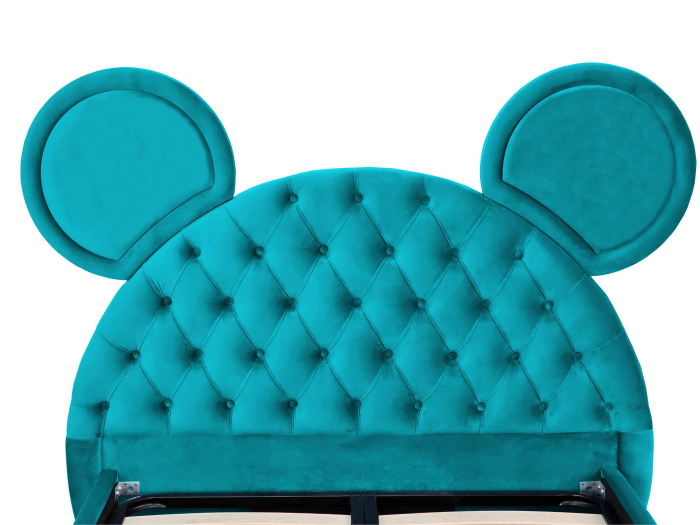 Pat tapitat Teddy cu spatiu pentru depozitare, 120x200 [4]