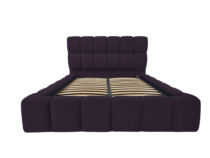 Pat tapitat Velare cu spatiu pentru depozitare, 160x200 [2]