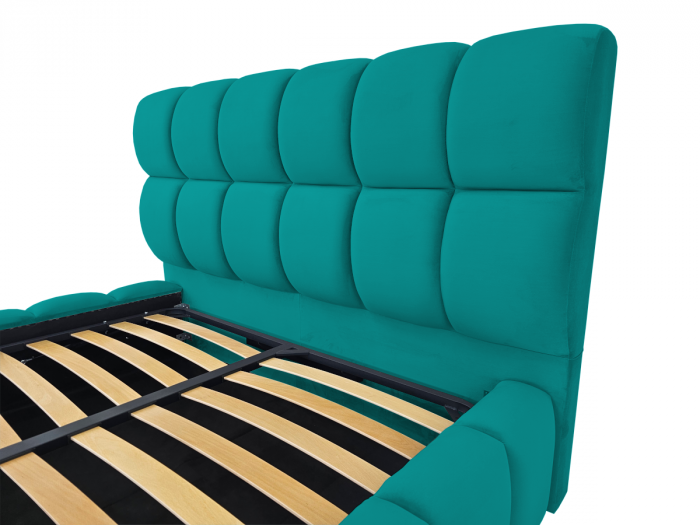 Pat tapitat Velare cu spatiu pentru depozitare, 160x200 [3]