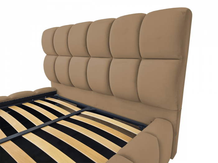 Pat tapitat Velare cu spatiu pentru depozitare, 160x200 [3]