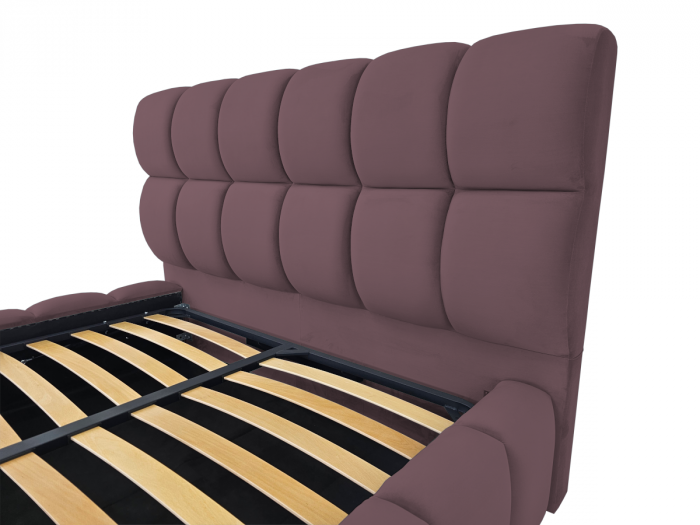 Pat tapitat Velare cu spatiu pentru depozitare, 160x200 [3]