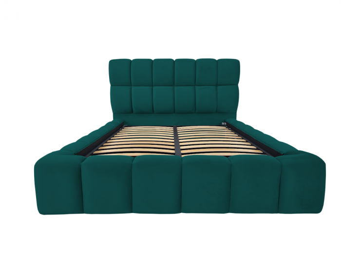 Pat tapitat Velare cu spatiu pentru depozitare, 160x200 [2]