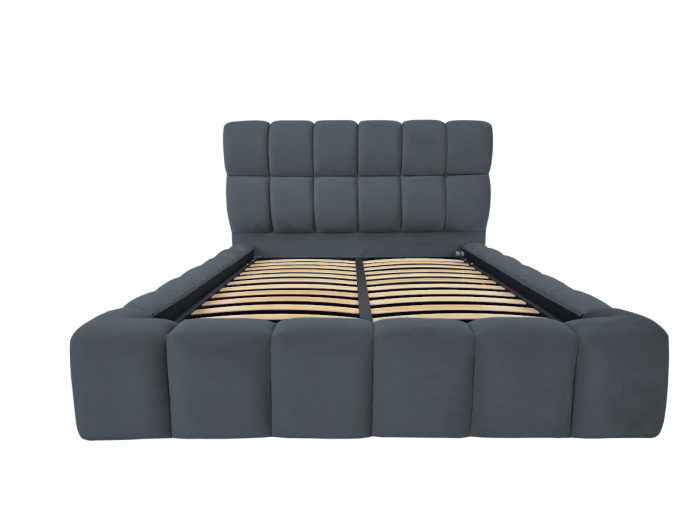 Pat tapitat Velare cu spatiu pentru depozitare, 160x200 [2]