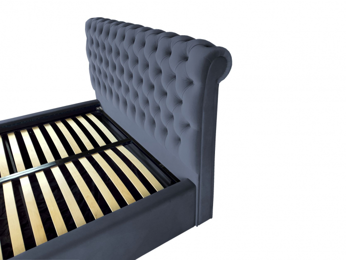 Pat tapitat Verona cu spatiu pentru depozitare, 160x200 [3]