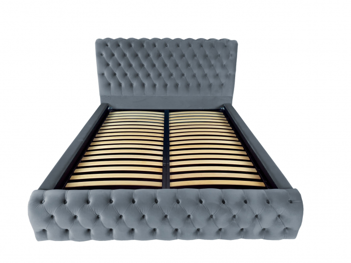 Pat tapitat Verona cu spatiu pentru depozitare, 160x200 [2]