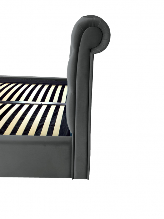 Pat tapitat Verona cu spatiu pentru depozitare, 160x200 [4]