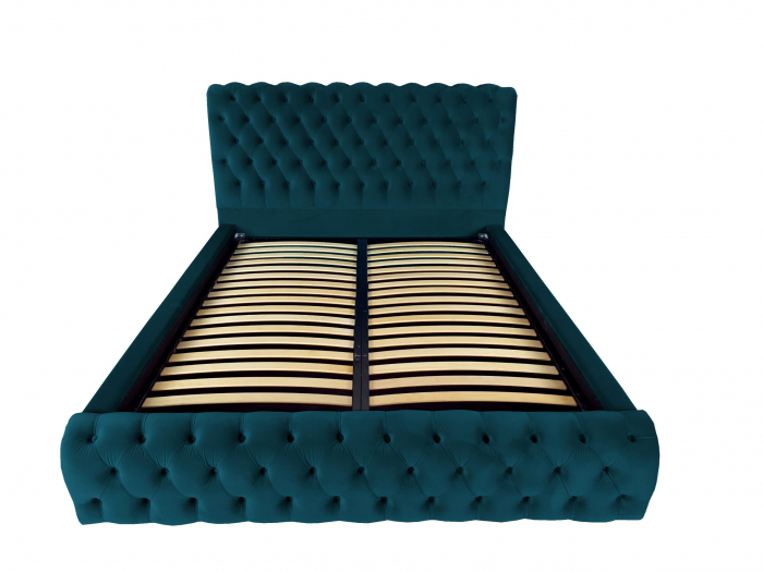 Pat tapitat Verona cu spatiu pentru depozitare, 160x200 [2]