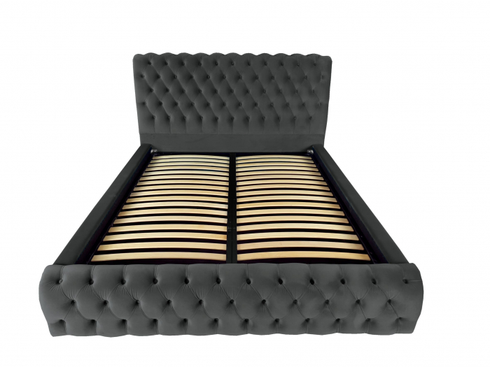 Pat tapitat Verona cu spatiu pentru depozitare, 160x200 [2]