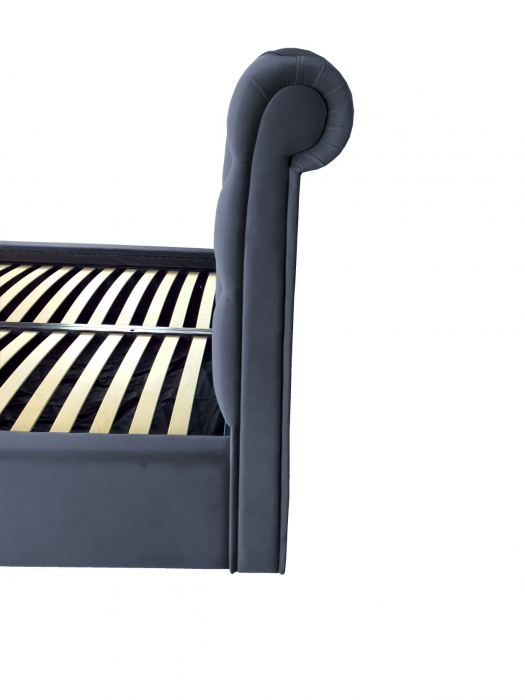 Pat tapitat Verona cu spatiu pentru depozitare, 160x200 [4]