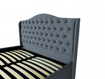 Pat tapitat Betty cu spatiu pentru depozitare, 160x200 [2]