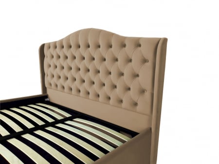 Pat tapitat Betty cu spatiu pentru depozitare, 160x200 [2]