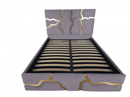 Pat tapitat Etna cu spatiu pentru depozitare, 160x200 [1]