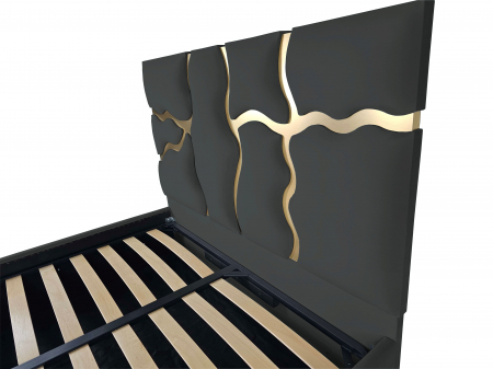 Pat tapitat Etna cu spatiu pentru depozitare, 160x200 [2]