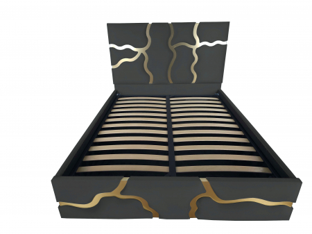 Pat tapitat Etna cu spatiu pentru depozitare, 160x200 [1]