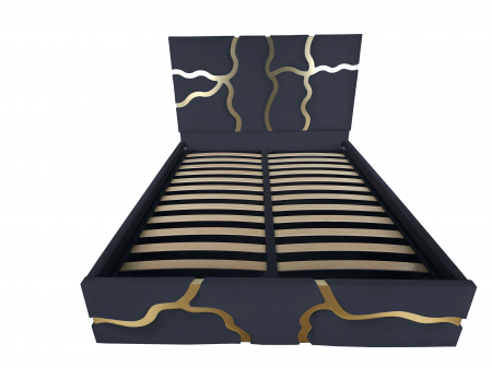 Pat tapitat Etna cu spatiu pentru depozitare, 160x200 [1]