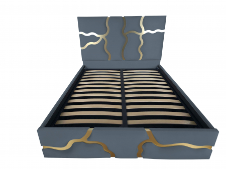 Pat tapitat Etna cu spatiu pentru depozitare, 160x200 [1]