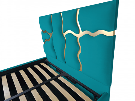 Pat tapitat Etna cu spatiu pentru depozitare, 160x200 [2]