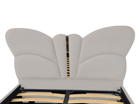 Pat tapitat Fluture cu spatiu pentru depozitare, 160x200 [2]