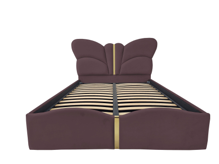 Pat tapitat Fluture cu spatiu pentru depozitare, 160x200 [1]