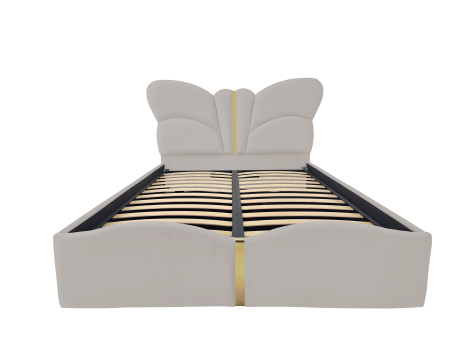Pat tapitat Fluture cu spatiu pentru depozitare, 160x200 [1]