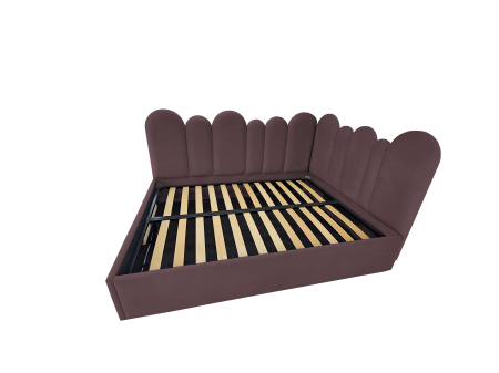 Pat tapitat Kaya cu spatiu pentru depozitare, 160x200 [2]