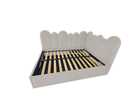 Pat tapitat Kaya cu spatiu pentru depozitare, 160x200 [3]