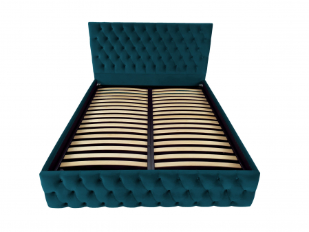 Pat tapitat Kirra cu spatiu pentru depozitare, 160x200 [1]