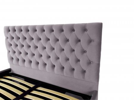 Pat tapitat Kirra cu spatiu pentru depozitare, 160x200 [2]