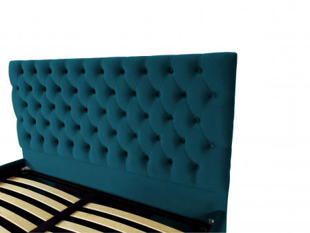 Pat tapitat Kirra cu spatiu pentru depozitare, 160x200 [2]