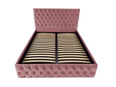 Pat tapitat Kirra cu spatiu pentru depozitare, 160x200 [1]