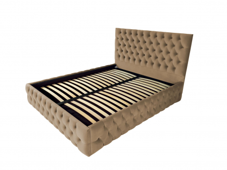 Paturi - Pat tapitat Kirra Select cu spatiu pentru depozitare, 160x200