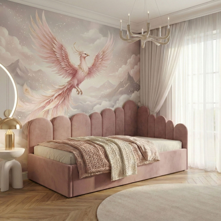 Paturi - Pat tapitat Korin cu spatiu pentru depozitare, 160x200