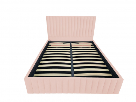 Pat tapitat Linnet cu spatiu pentru depozitare, 160x200 [1]