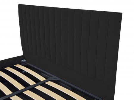 Pat tapitat Linnet cu spatiu pentru depozitare, 160x200 [2]