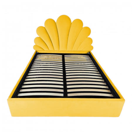 Pat tapitat Lotus cu spatiu pentru depozitare, 160x200 [1]