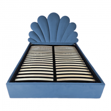 Pat tapitat Lotus cu spatiu pentru depozitare, 160x200 [1]