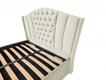 Pat tapitat Majestic cu spatiu pentru depozitare, 160x200 [2]