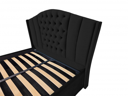 Pat tapitat Majestic cu spatiu pentru depozitare, 160x200 [2]