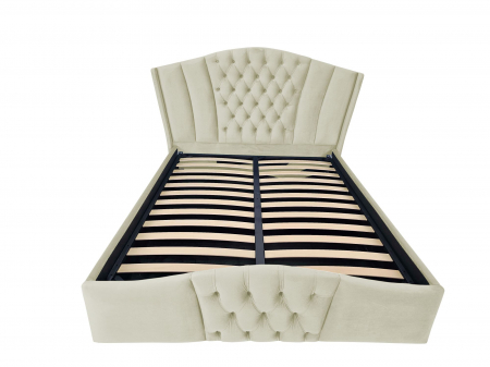 Pat tapitat Majestic cu spatiu pentru depozitare, 160x200 [1]