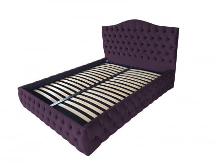 Paturi - Pat tapitat Nisa Select cu spatiu pentru depozitare, 160x200