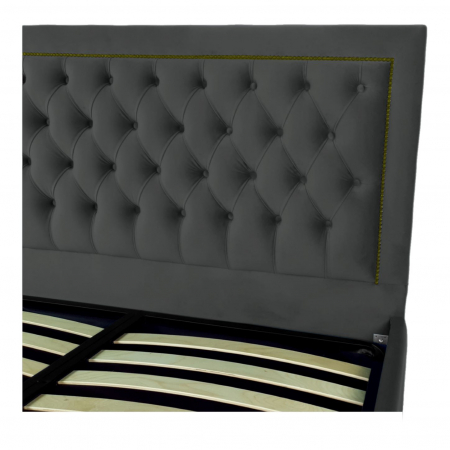 Pat tapitat Roma cu spatiu pentru depozitare, 160x200 [2]