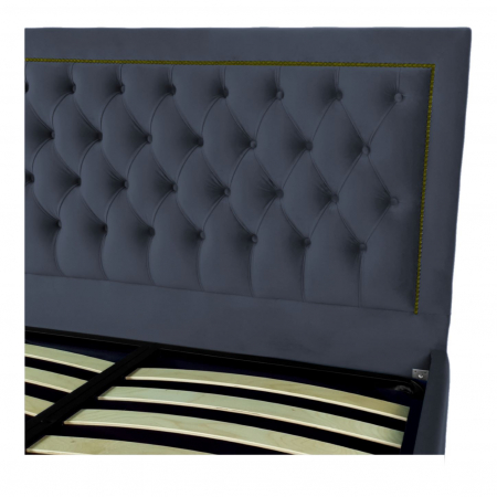 Pat tapitat Roma cu spatiu pentru depozitare, 160x200 [2]