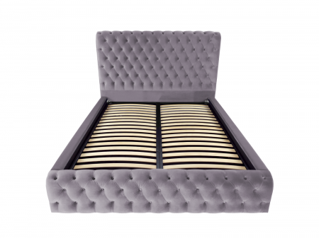 Pat tapitat Ruby cu spatiu pentru depozitare, 160x200 [1]